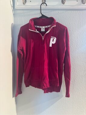 PINK Half-Zip Pullover Sweatshirt